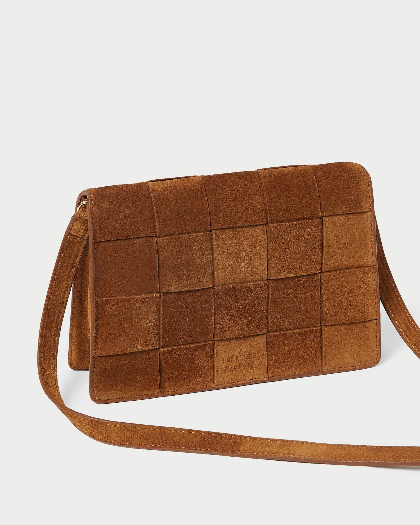 Delphine Cacao Suede Shoulder Bag