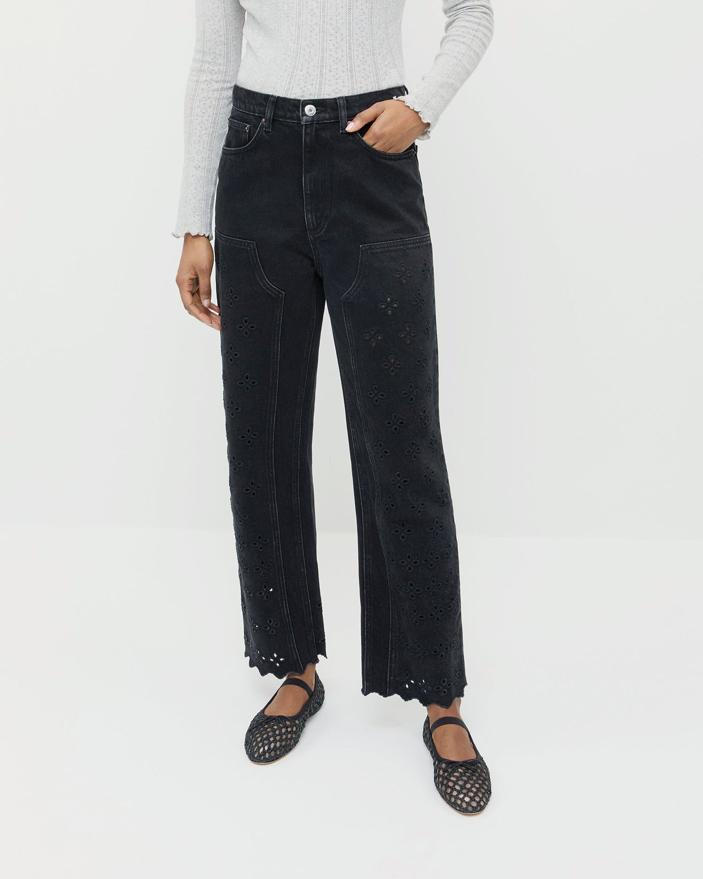Demi Embroidered Pant