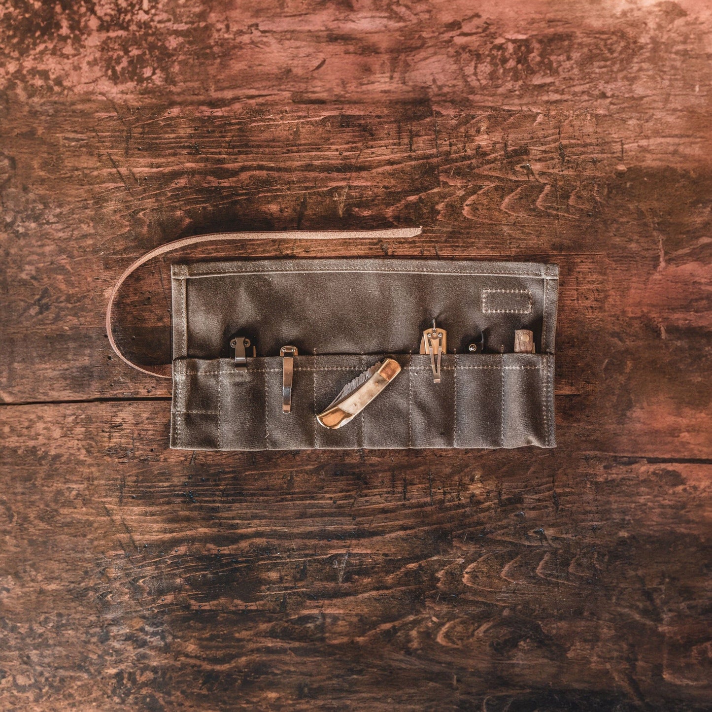 Knife Roll - Field Tan