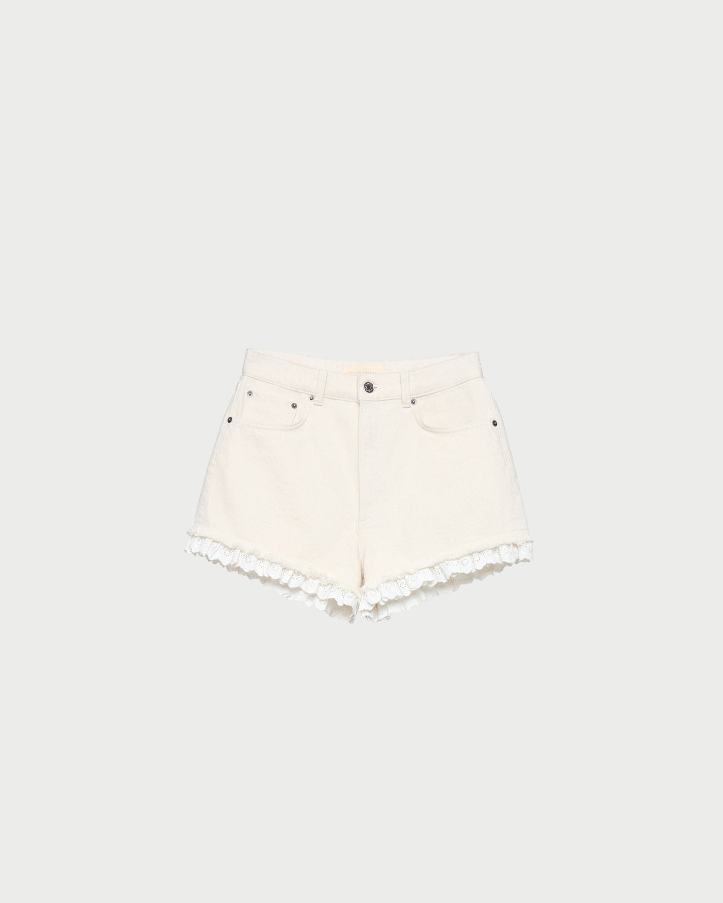 Kay Lace-Trimmed Denim Shorts