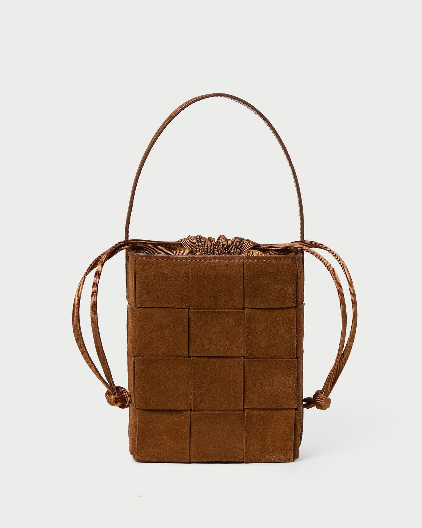 Laith Cacao Woven Bucket Bag