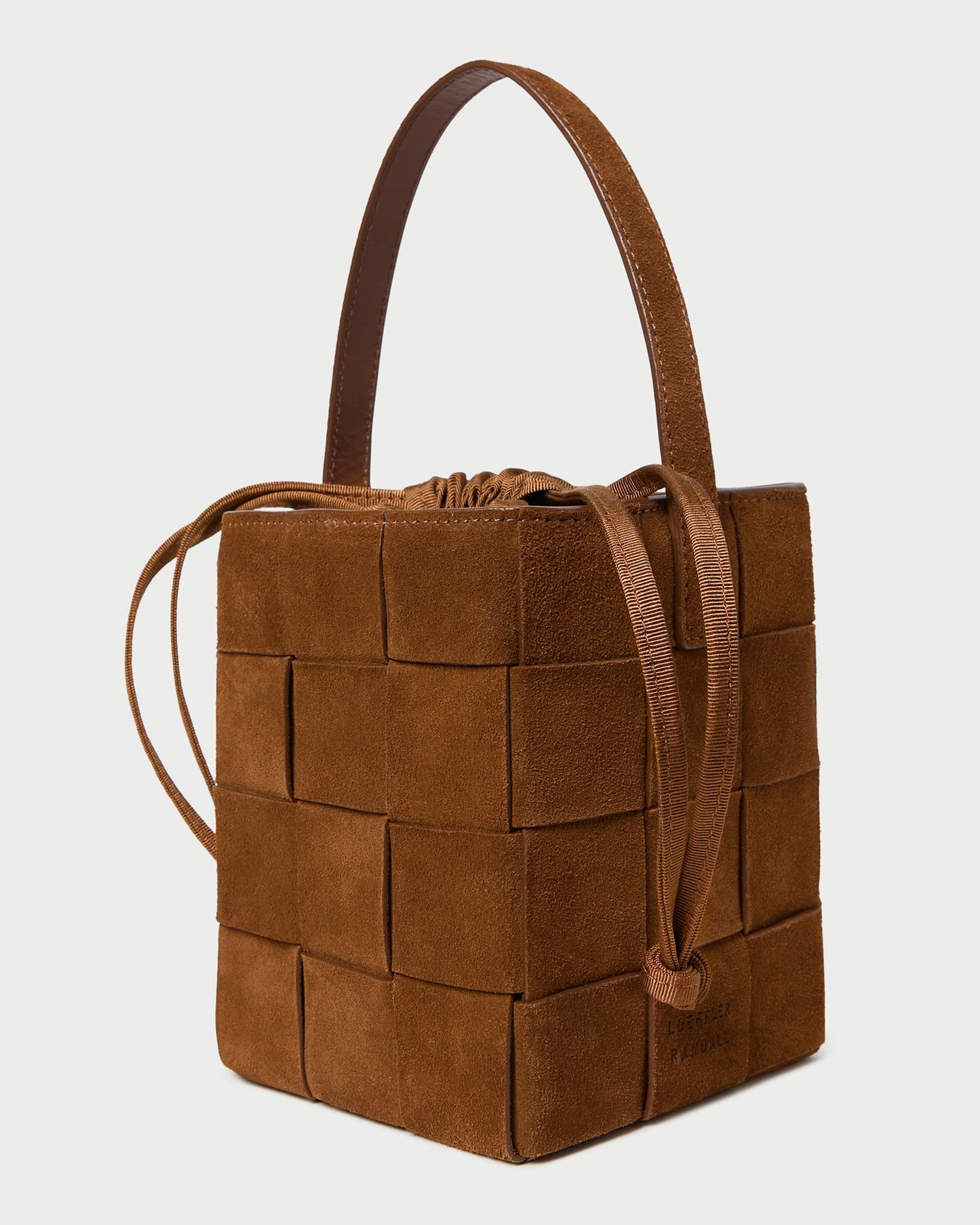 Laith Cacao Woven Bucket Bag