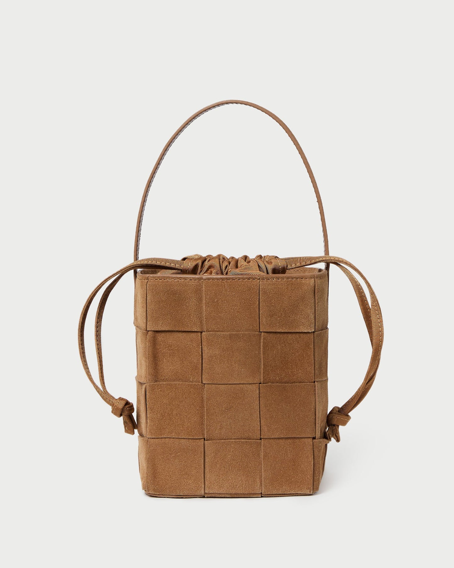 Laith Toffee Woven Bucket Bag