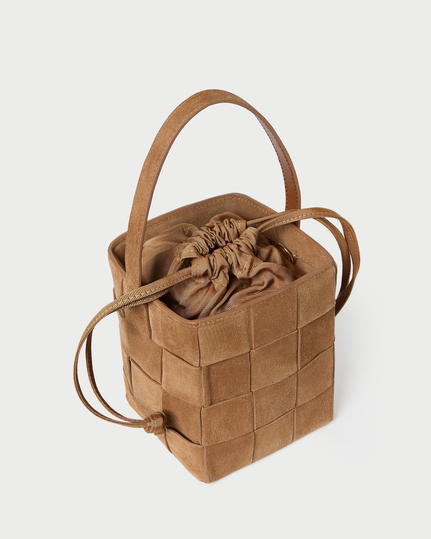 Laith Toffee Woven Bucket Bag