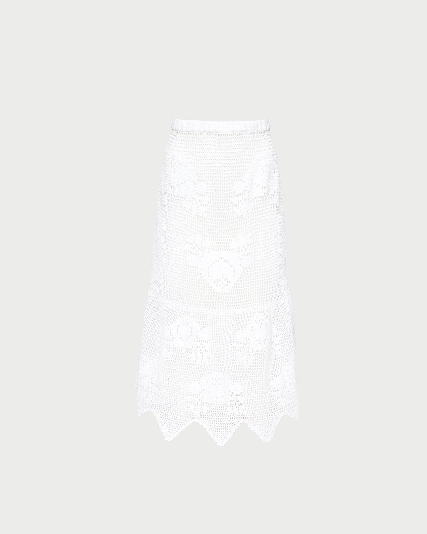 Sullivan Cream Crochet Skirt