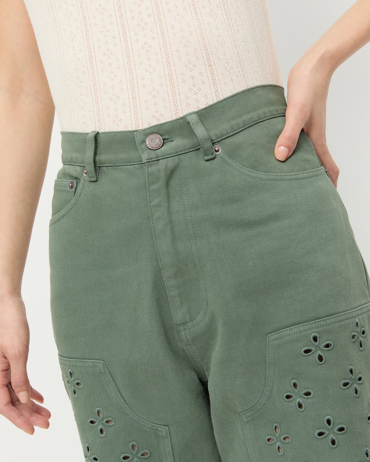 Demi Embroidered Pant
