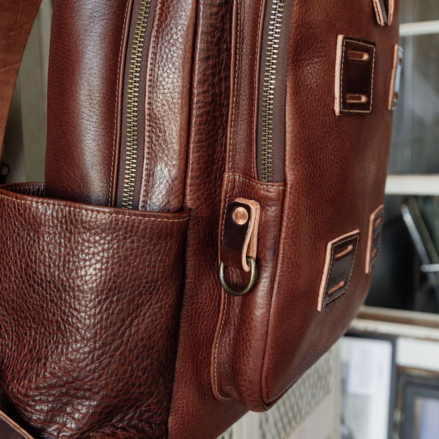 Leather Rover Backpack - Walnut