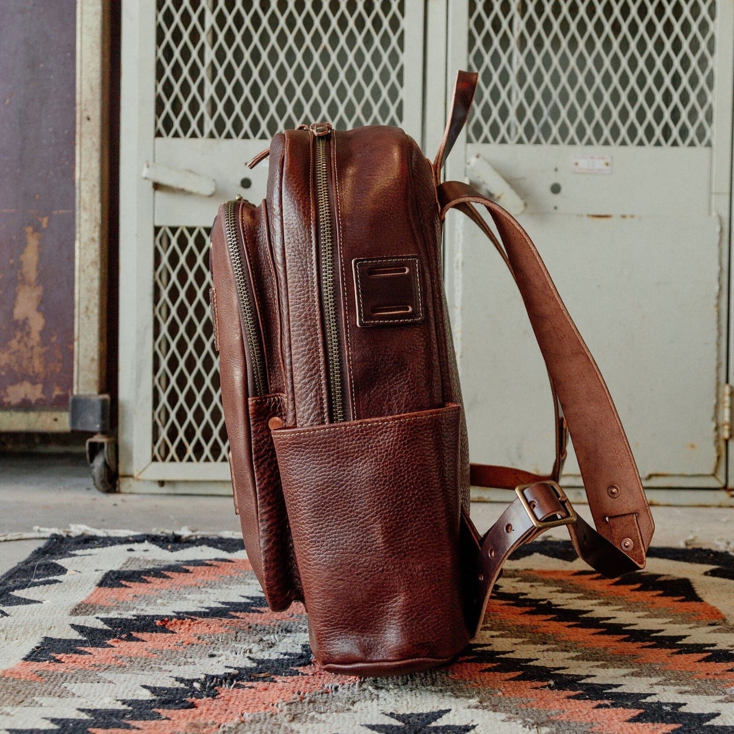 Leather Rover Backpack - Walnut