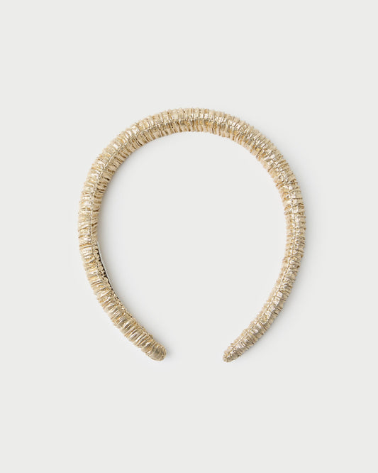 Marina Gold Puffy Headband