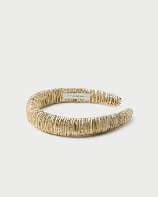 Marina Gold Puffy Headband