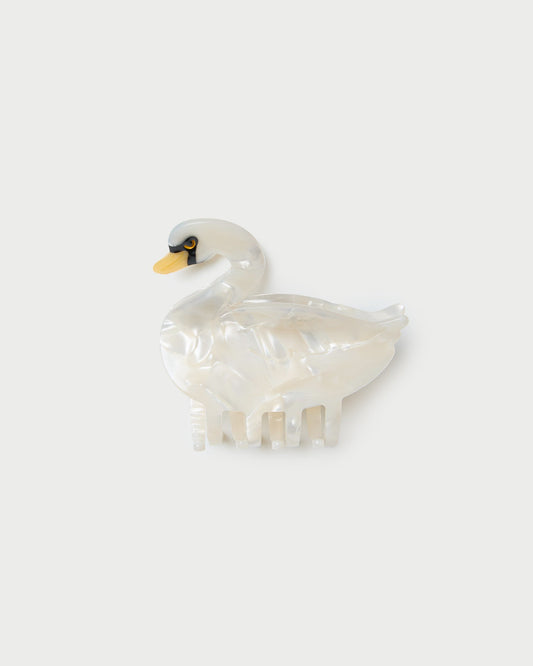 Swan Pearl Hairclip