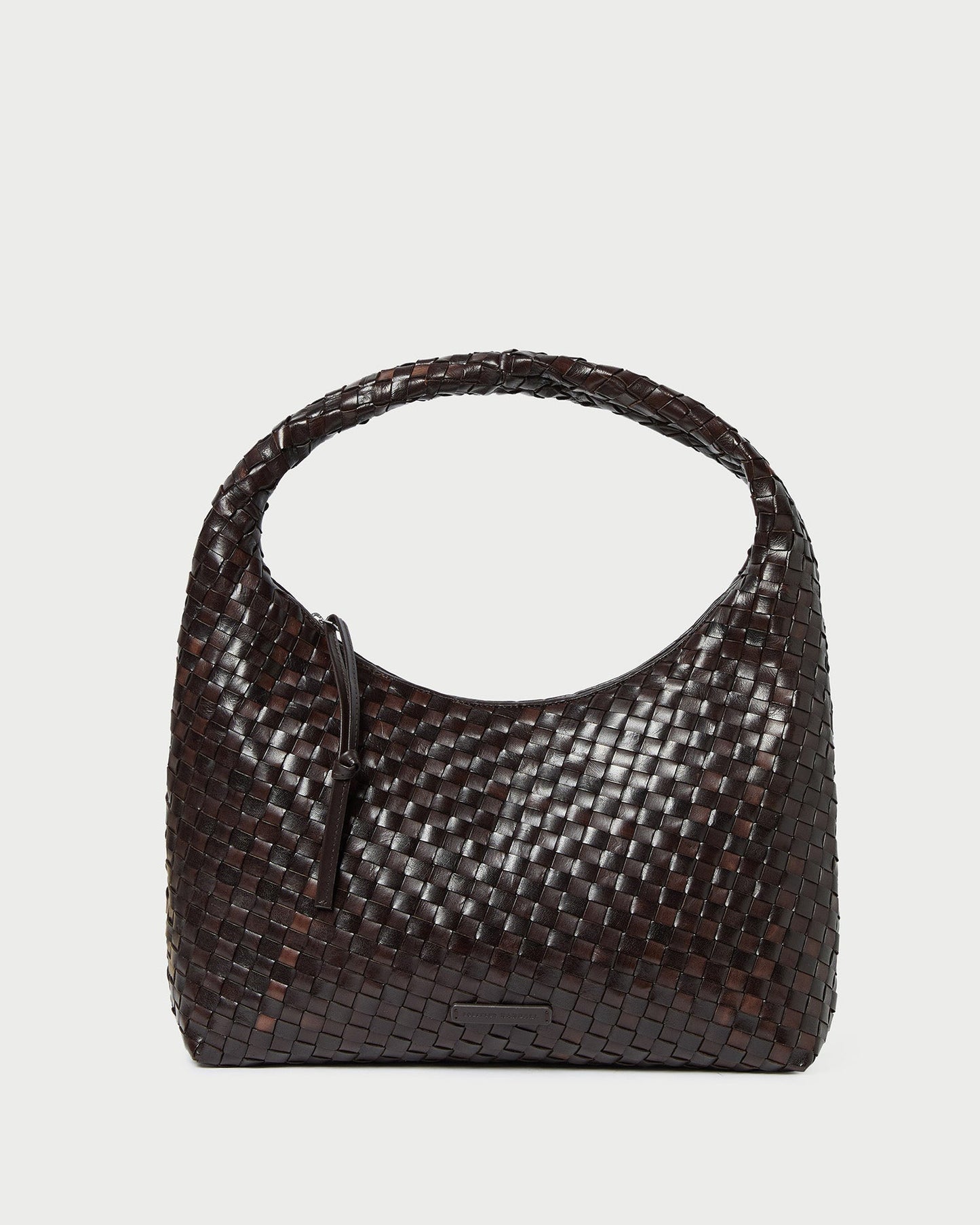 Willow Chocolate Woven Hobo Bag